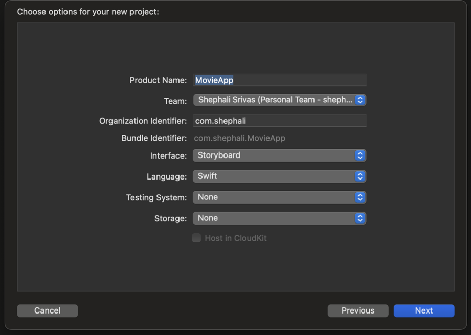 Create Project